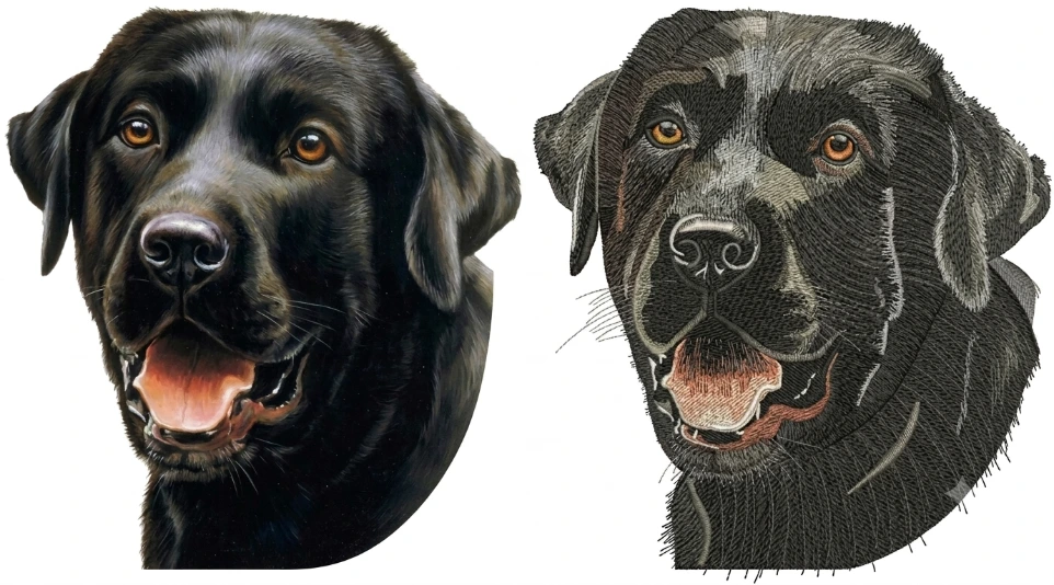 Custom Dog Pet Embroidery Digitizing